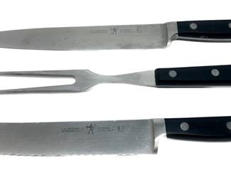 J.A. Henckels International Classic Carving Set & Henckels Serrated Knife
Lot #: 101