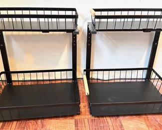 Pair Under Sink Organizers With Sliding Baskets & Adjustable Height
Lot #: 131