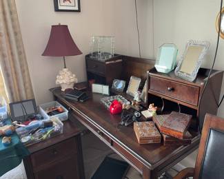 Office furniture and supplies.