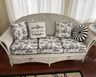 The wicker in these photos is real wicker, not vinyl