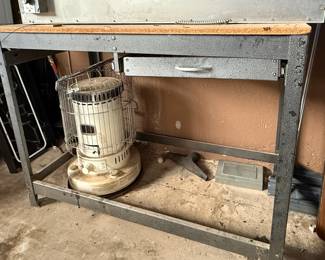 Metal Work Bench with Drawer