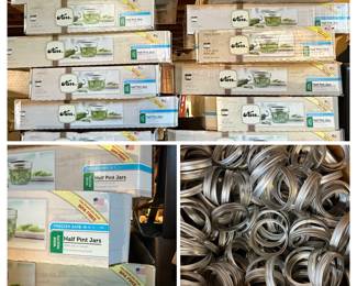 Kerr Wide Mouth Half Pint Glass Mason Jars and Lids