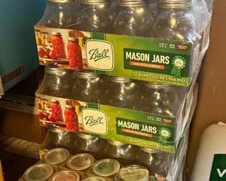 Cases of 12 Qt Ball Regular Mouth Mason Jars