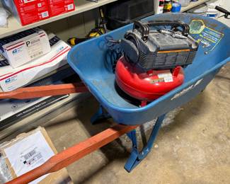 Heavy-Duty Steel Wheelbarrow