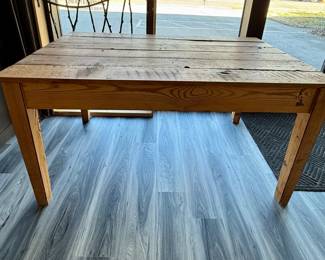 Rustic Reclaimed Pine Farmhouse Table (2 available)