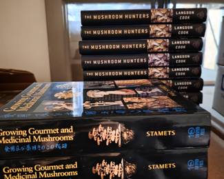 Multiple Copies of "Growing Gourmet and Medicinal Mushrooms" by Paul Stamets (Handbook on Cultivating Fungi ) and
"The Mushroom Hunters" by Langdon Cook (Travelogue and Culinary History) 