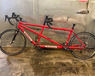Red Burley Duet Tandem Road Bike (seats removed)