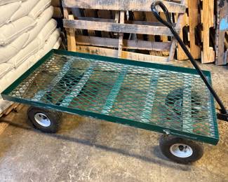Metal Mesh Garden Utility Wagon by Northern Tools