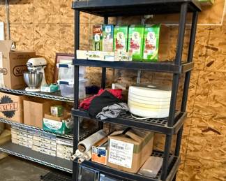Heavy-Duty 5 Shelf Plastic Storage Unit