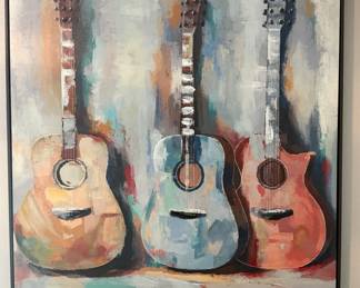 Professionally framed art canvases