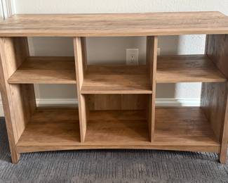 Wood open back bookshelf