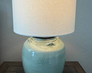 Pottery Barn vase base lamp
