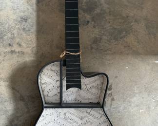 Guitar-Shaped Wall Shelf