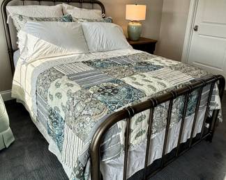 Bronze tone metal queen size with Dutch Craft Sleep Products mattress