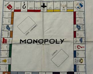 Needlepoint Monopoly Game Board