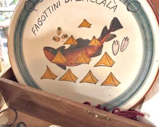 Set of 4 Restaurante da Boa Lembrança Brazil Hand Painted Plates