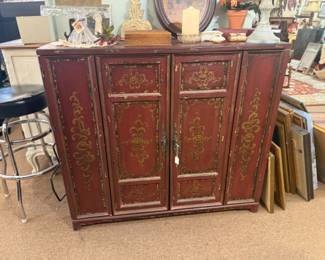 storage cabinet with bifold doors