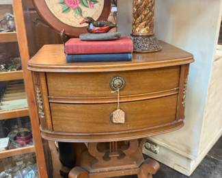 solid wood side table