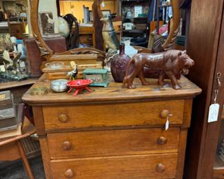 antique wooden dresser