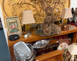 wall hanging, wooden woven bunny, lamp