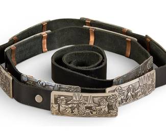 Sterling Silver Storyteller Concho Belt