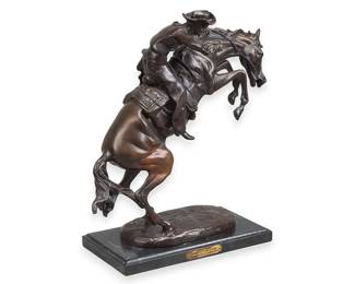 After Frederic Remington, "Bronco Buster"