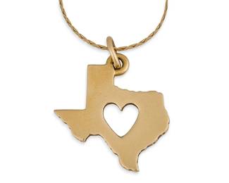 14K James Avery "Heart of Texas", necklace