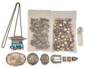 Collection of sterling silver items