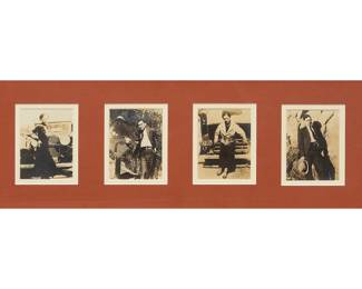 Photographs from Bonnie and Clyde's Camera, circa 1933 or early 1934, developed from film inside Bonnie and Clyde's personal camera which they left behind when they fled town; limited copies were developed from the negatives and distributed to law enforcement in the hopes of identifying and catching them