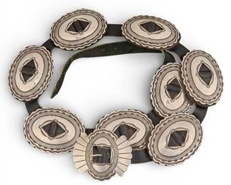 Sterling Silver Concho Belt