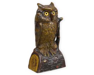 Owls Turn Head Coin Bank