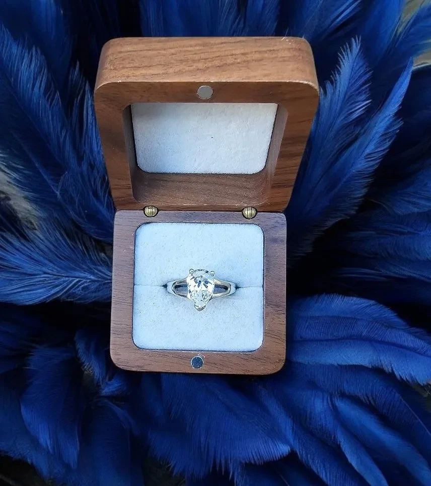  01 Pear Shaped Engagement Ring Beautiful  Great Refraction