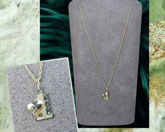 Mom 14kt Gold Pendant Necklace AJC CO 14kt