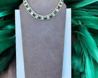 Gorgeous Green Choker Necklace