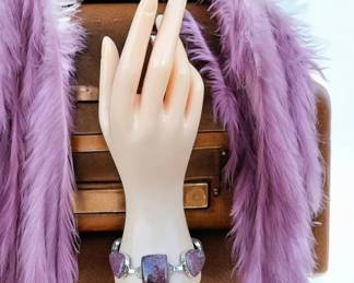 Pink Rhodonite Toggle Bracelet Tested