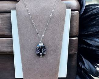 Obsidian Tree Of Life Necklace Tested