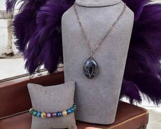 Tree Of Life Amethyst Necklace SemiPrecious Stone Bracelet  Tested