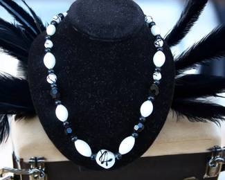 Vintage Laguna Necklace With Aurora Borealis Beads