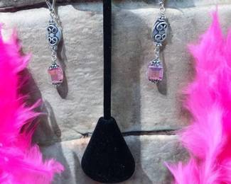  03 Swarovski Crystal Sterling Silver Earrings 