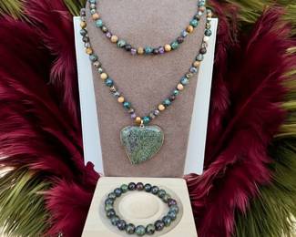 Dragon Blood Jasper Necklace Bracelet  Tested