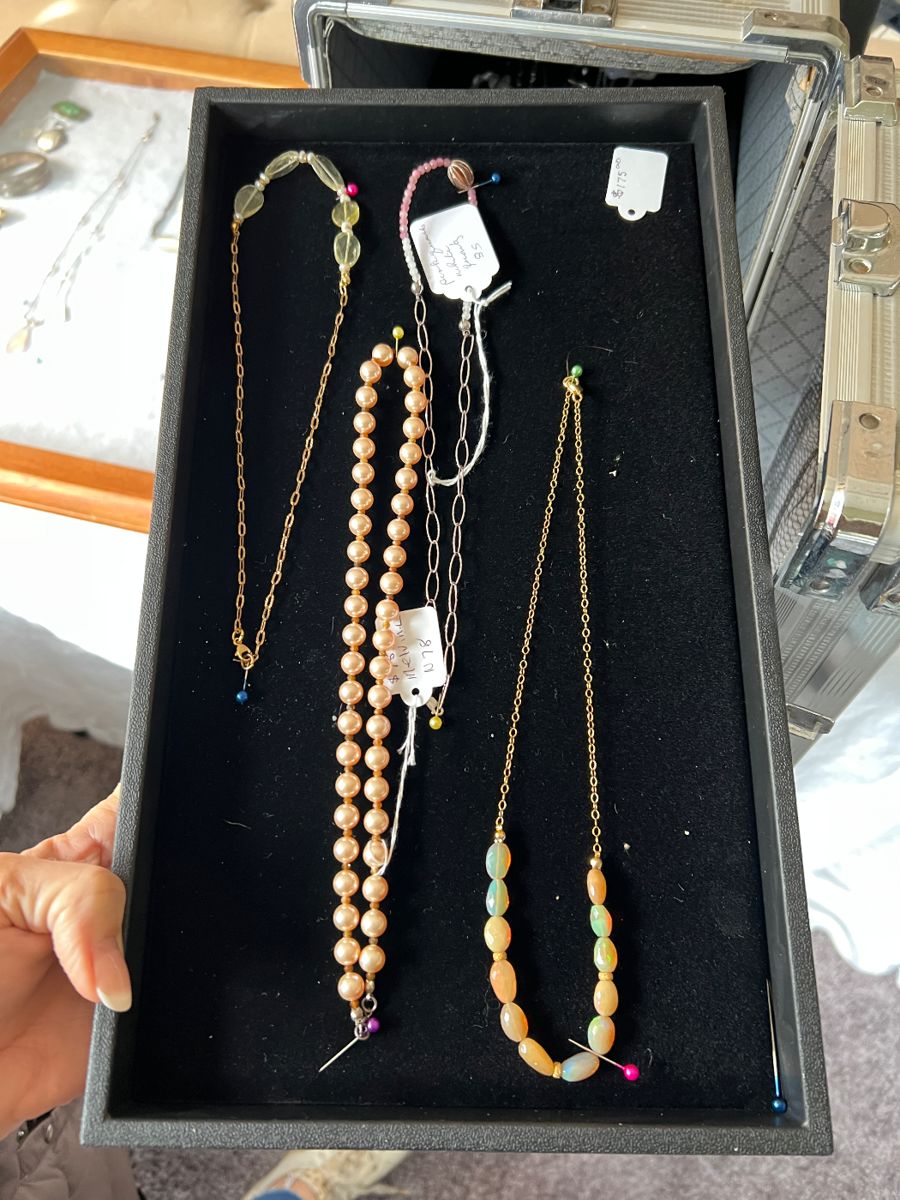 Hand made by a true artisan jewelry - gold filled and sterling - this page has pink pearls - sea pearls and opals 