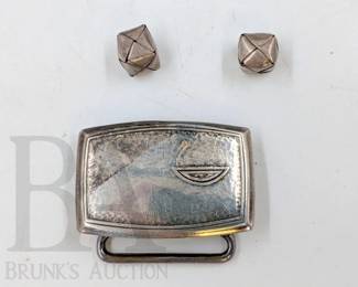 STERLING BELT BUCKLE