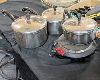 FARBERWARE POTS AND BURDER