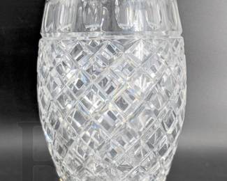 CUT GLASS VASE