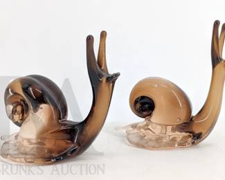 ART GLASS SNAILS