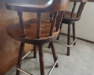 Swivel counter height stools
