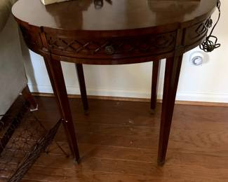 #51	Maitland Smith Oval Wood End Table w/1 drawer - 29x20x29	 $100.00 

