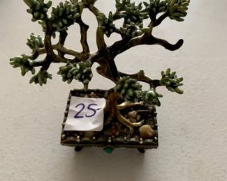 #106	Libra Bonsai Trinket Box - 4" Tall	 $25.00 
