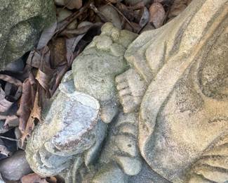 #226	Asian goddess concrete Statue as is -Chip on Bottom	 $20.00 
