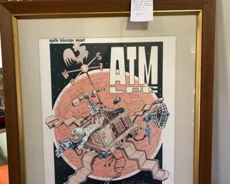 #152	Apollo telescope mount Launch rep group Poster 1/100 sign by Werner and more	 $100.00 
